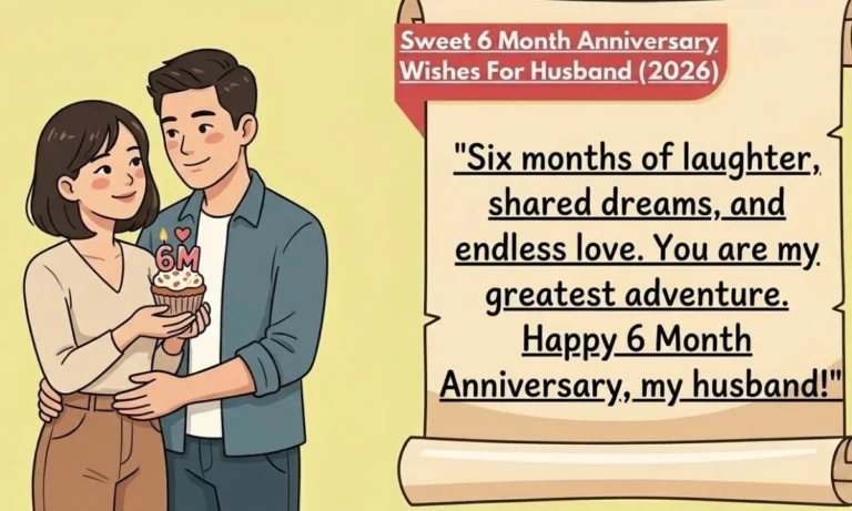 6 Month Anniversary Wishes For Him