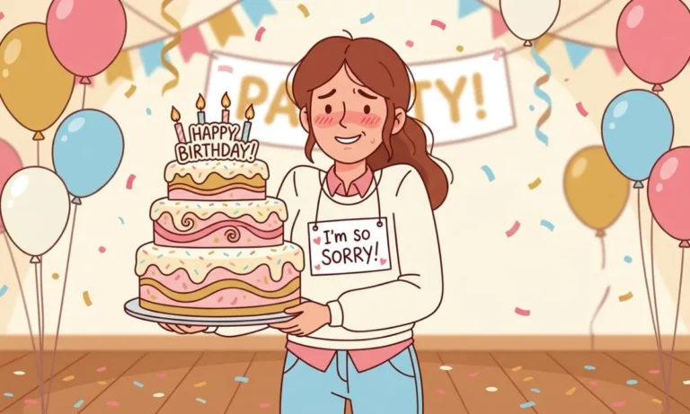 sorry for late birthday wish