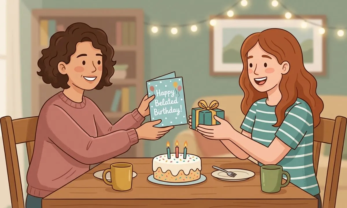 heartfelt sorry for late birthday wish