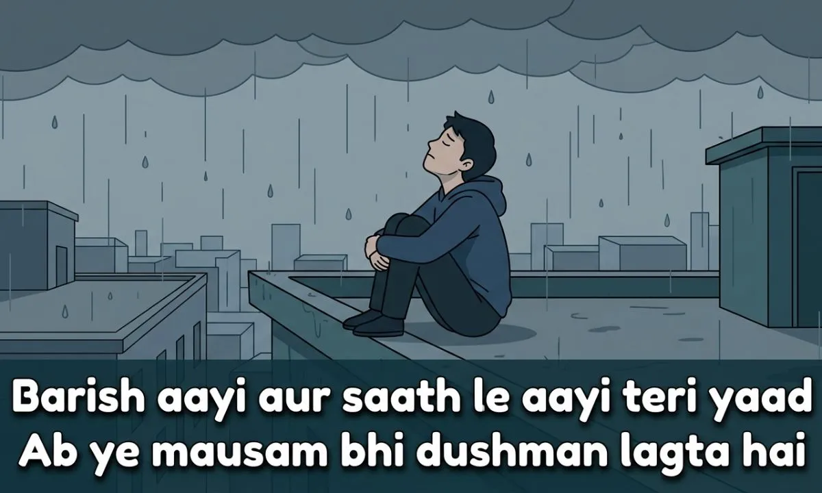 sad barish ki shayari in hindi
