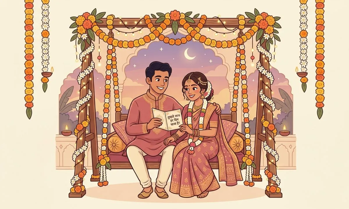 Engagement Anniversary Wishes to Wife in Hindi