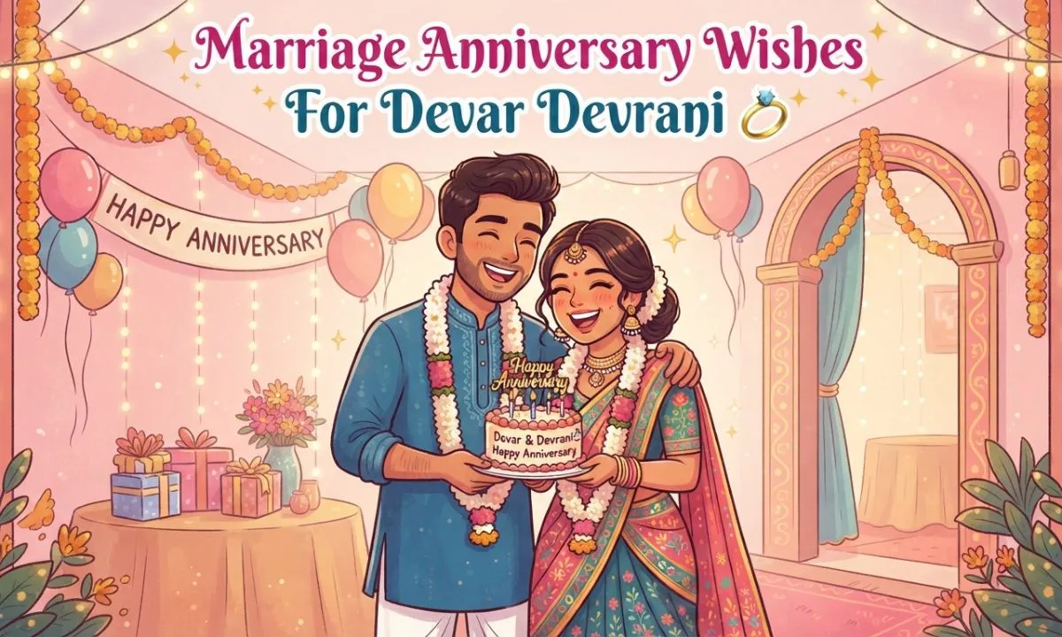 Anniversary Wishes for Devar Devrani